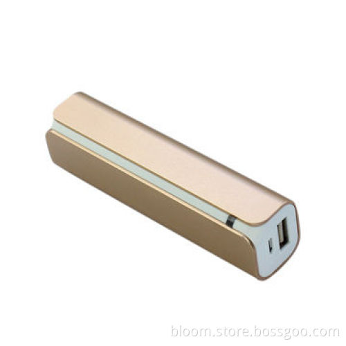 Exclusive Aluminum Mobile Power, 2,600mAh, in Luxury Gold Color, Comfortable Texture